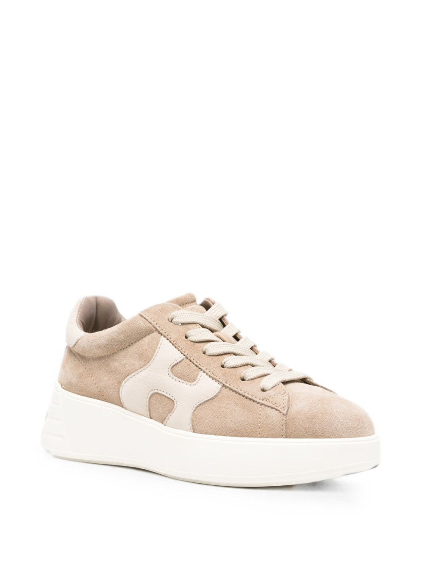 Beige Logo Sneakers 2
