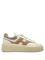 White Color Block Sneakers 1