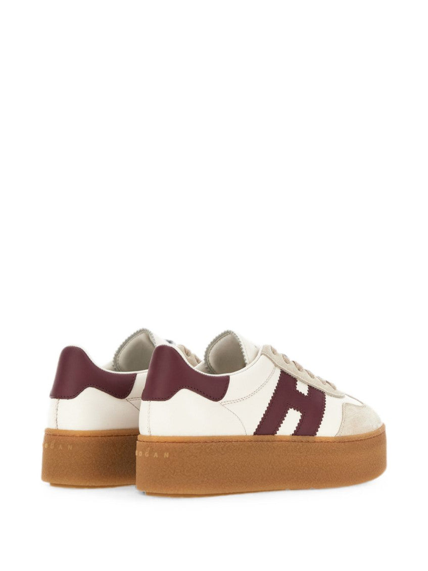 White Color Block Sneakers 4