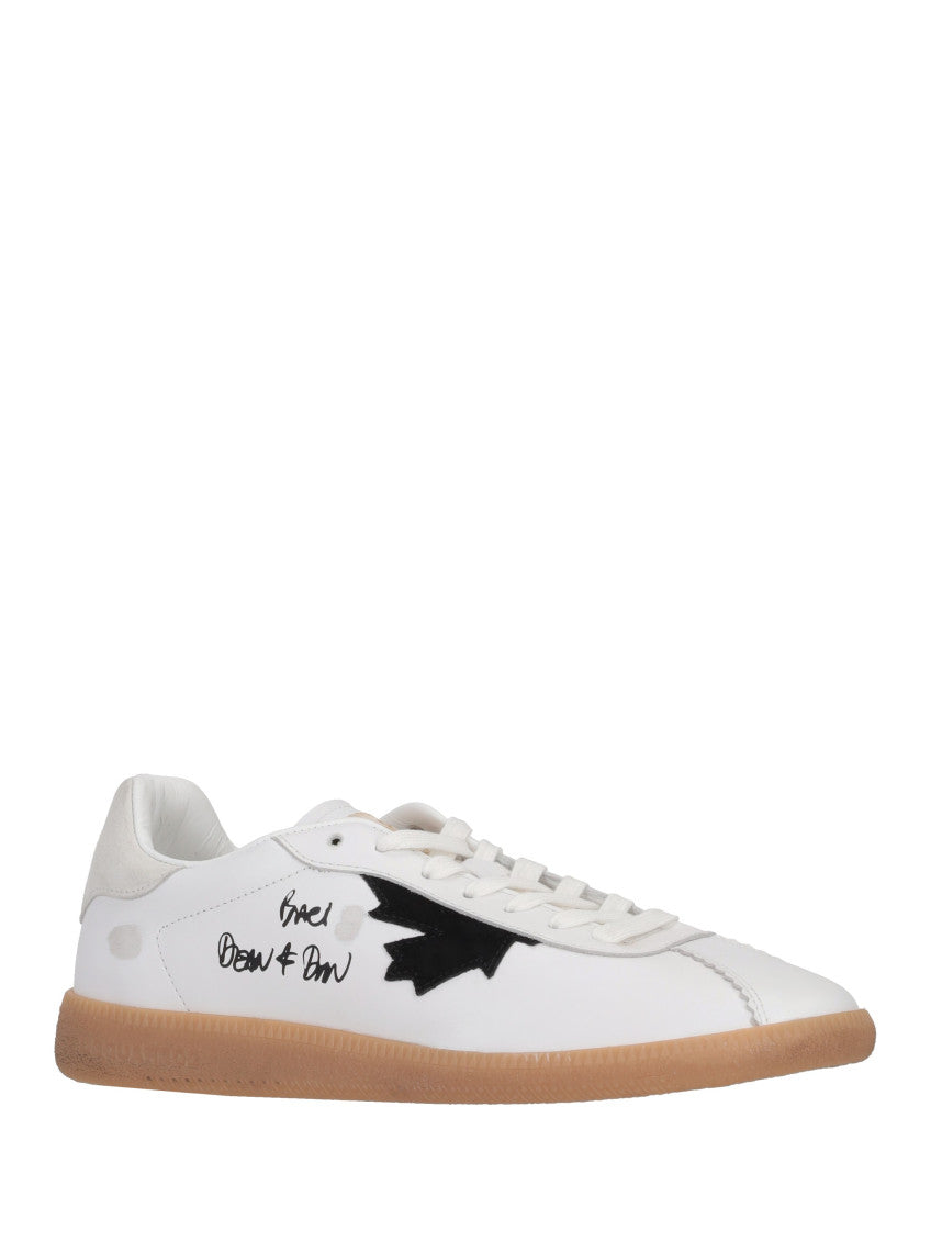 White Graphic Sneakers 2