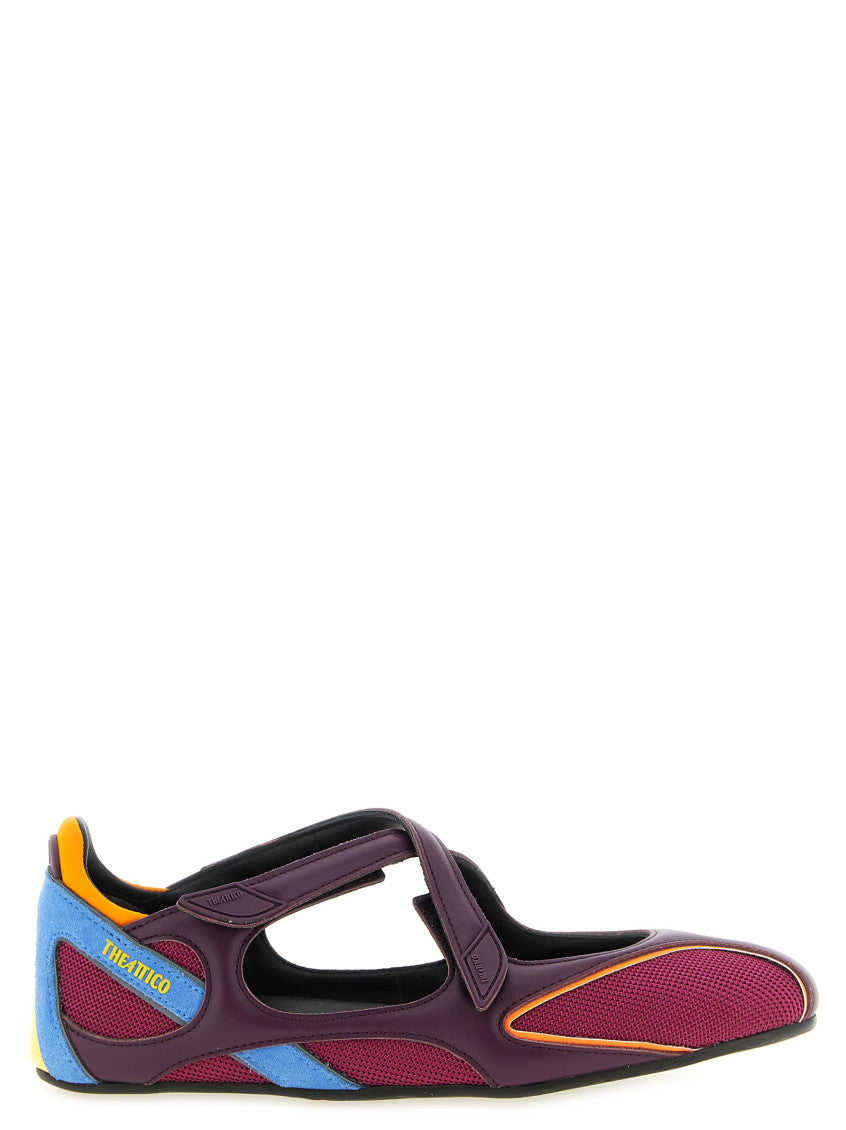 Multicolor Color-Block Ballet Flats 1