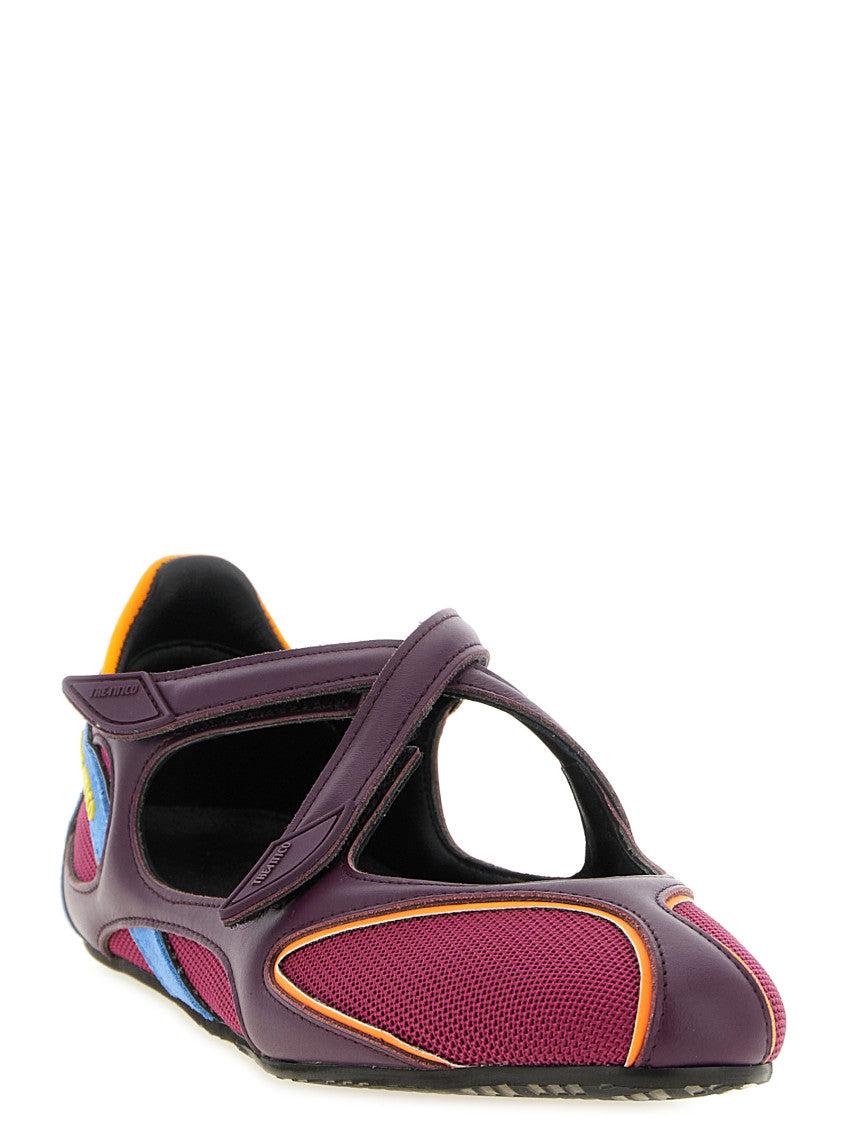 Multicolor Color-Block Ballet Flats 2