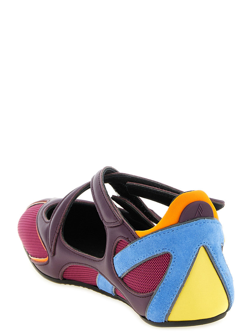 Multicolor Color-Block Ballet Flats 3