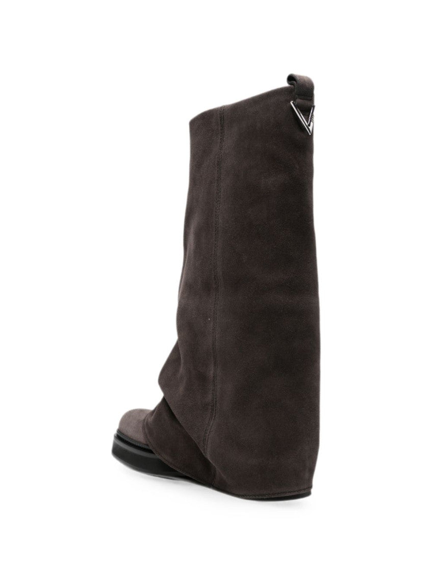 Grey Suede Boots 4