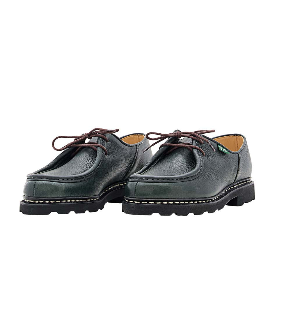 Dark Green Leather Dress Shoes 2