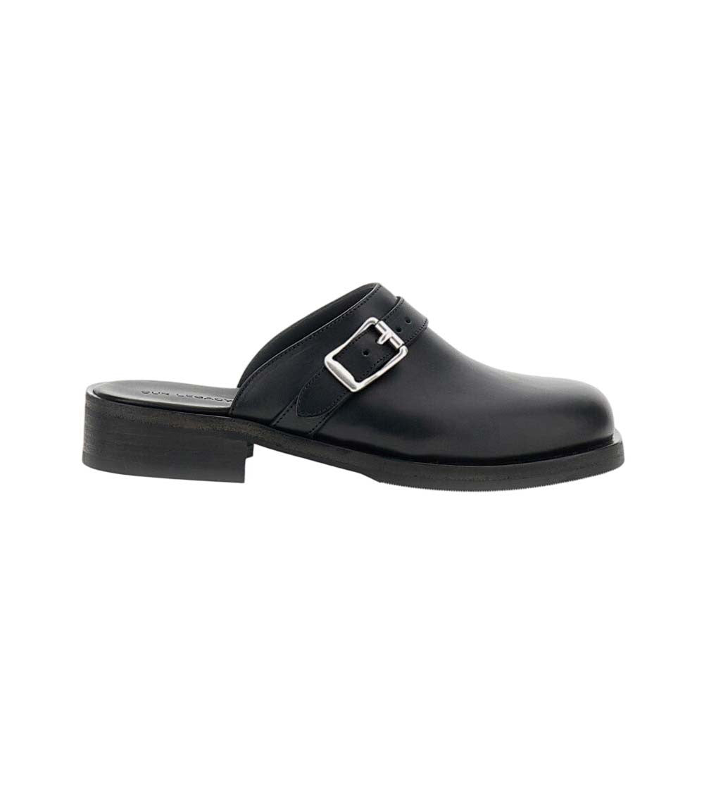 Black Leather Sandals 1