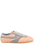 Pink Quilted Satin Sneakers 1