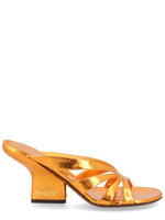 Orange Slip-on Heels 1