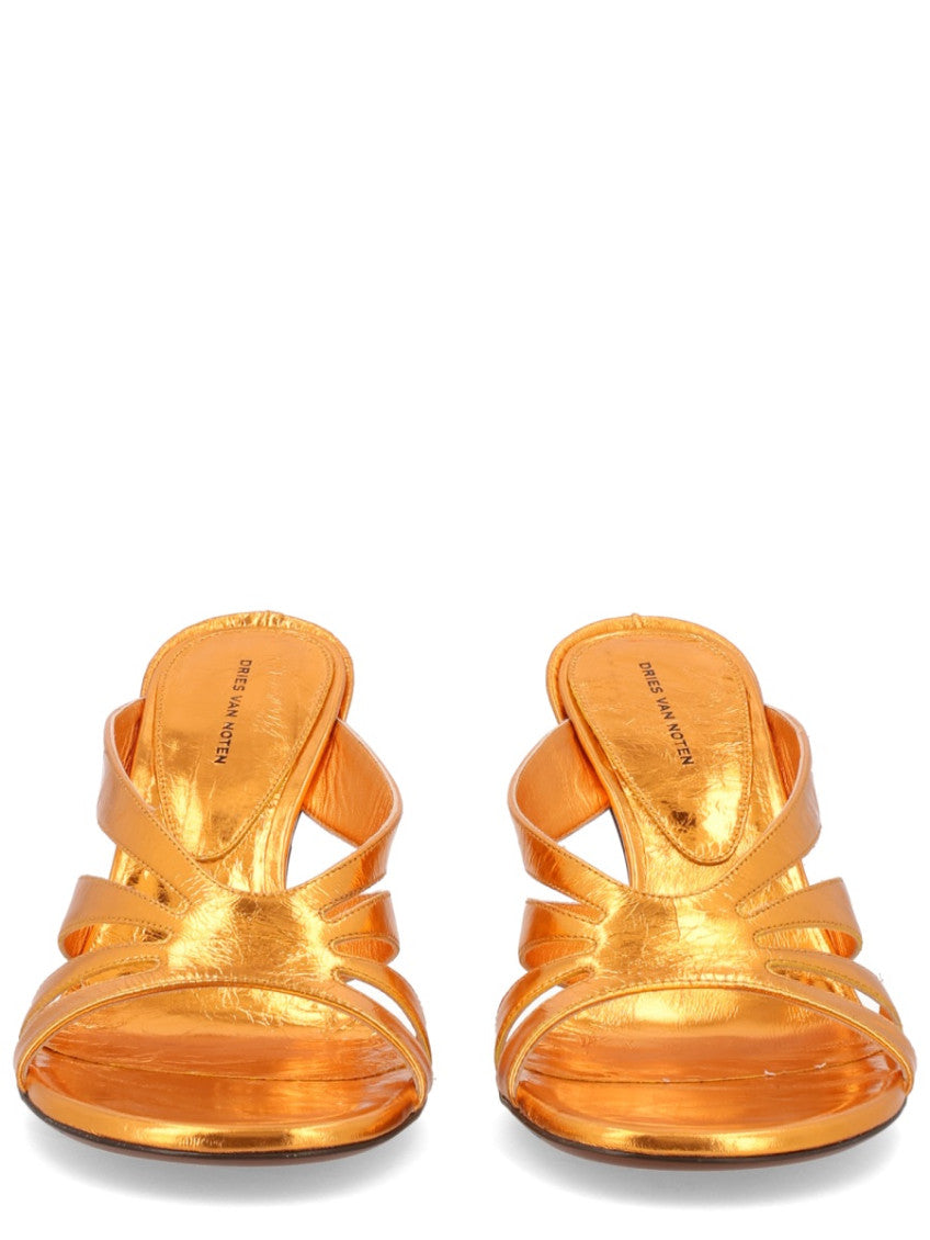 Orange Slip-on Heels 3