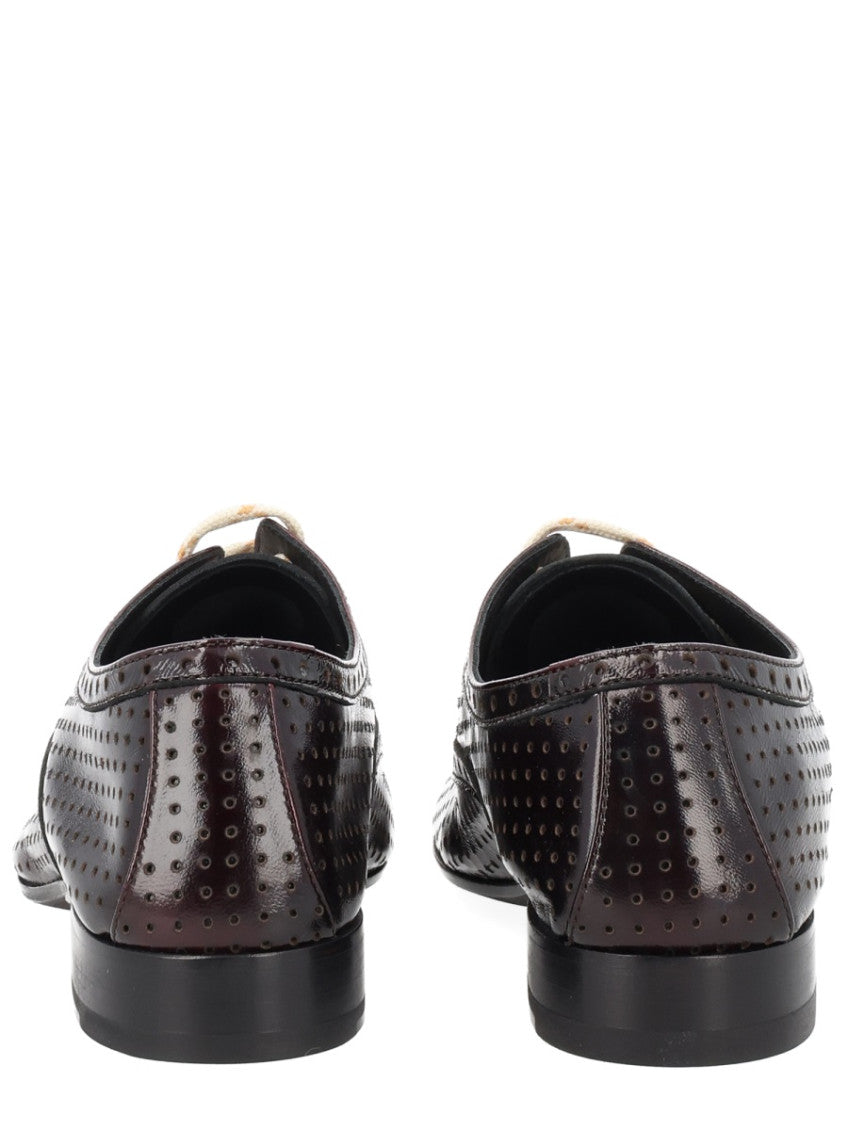 Brown Leather Lace-up Shoes 3