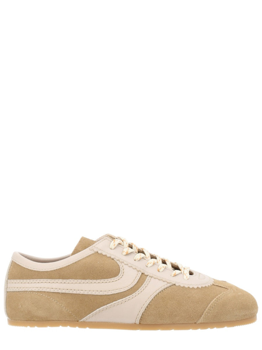 Beige Suede Sneakers 1