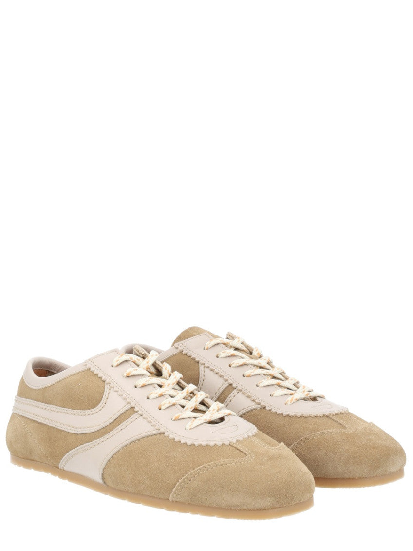 Beige Suede Sneakers 2