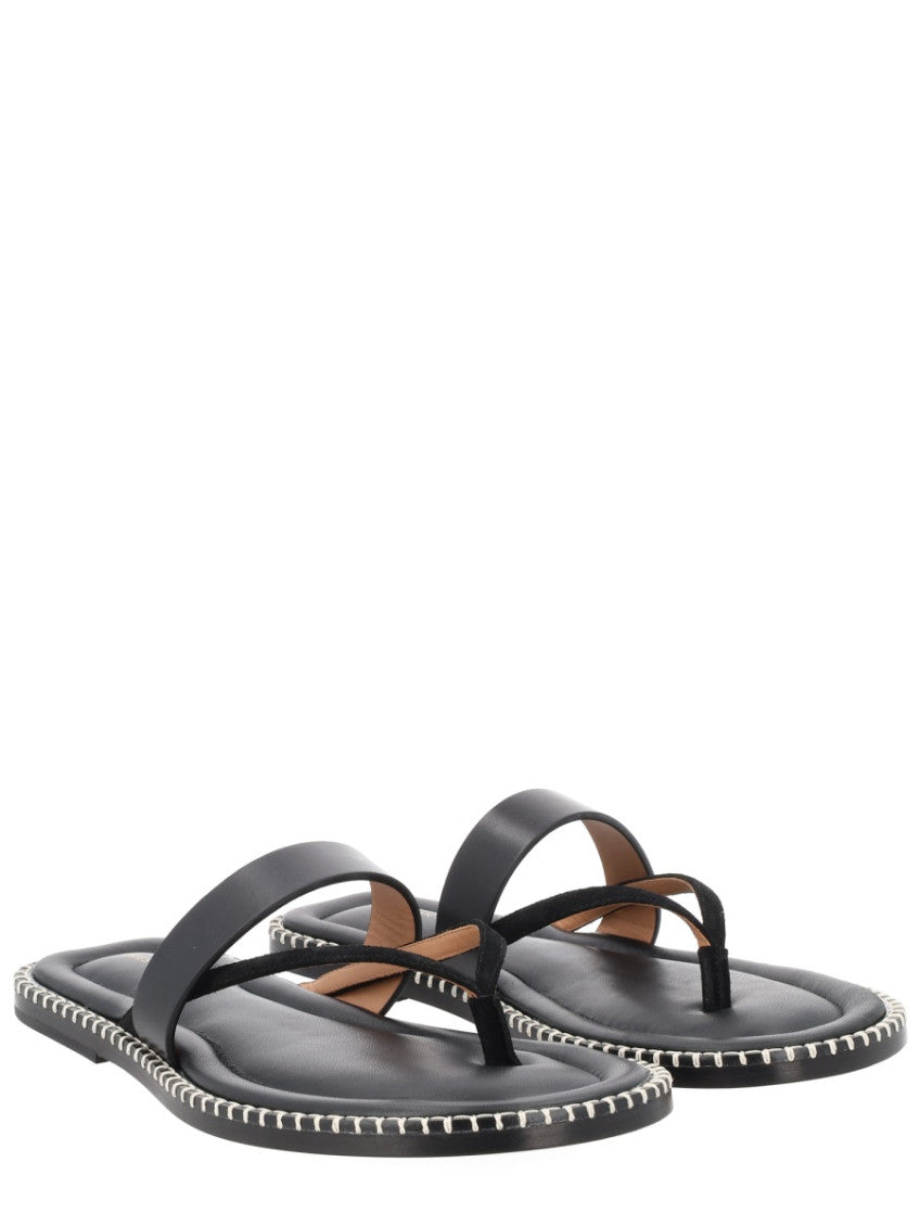 Black Leather Sandals 2