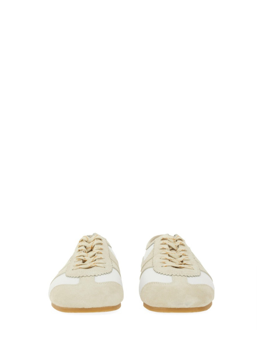 White Lace-up Sneakers 4