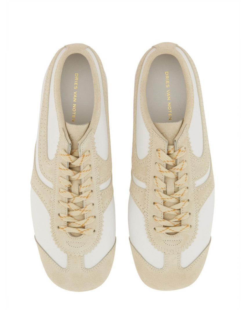 White Lace-up Sneakers 6