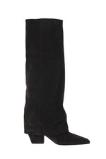 Brown Suede High Boots 1
