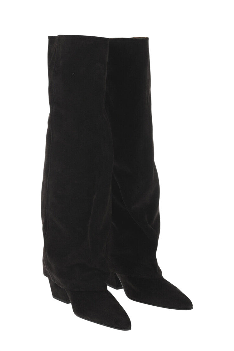 Brown Suede High Boots 2