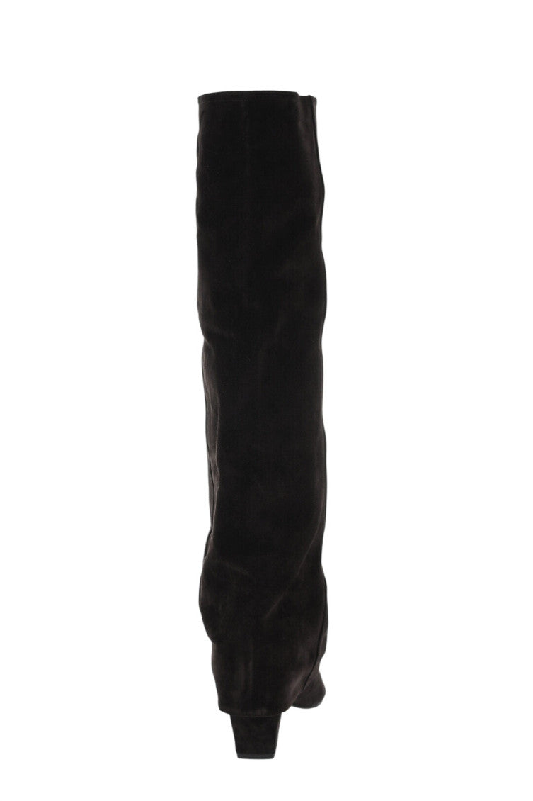 Brown Suede High Boots 3