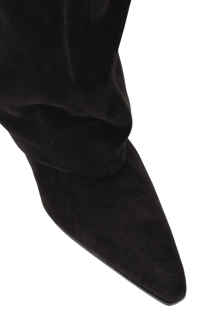Brown Suede High Boots 4