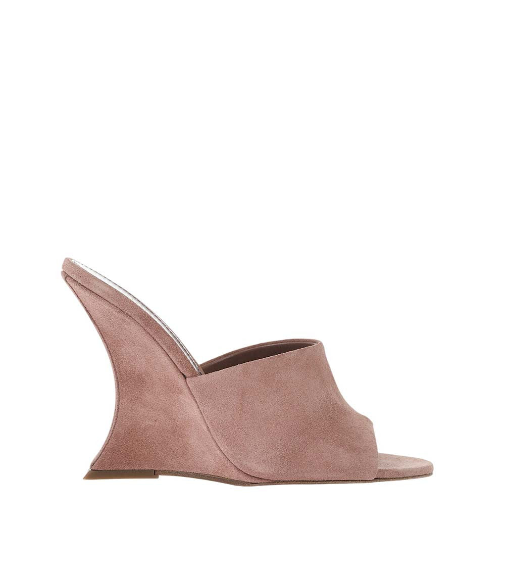 Pink Suede Wedges 1