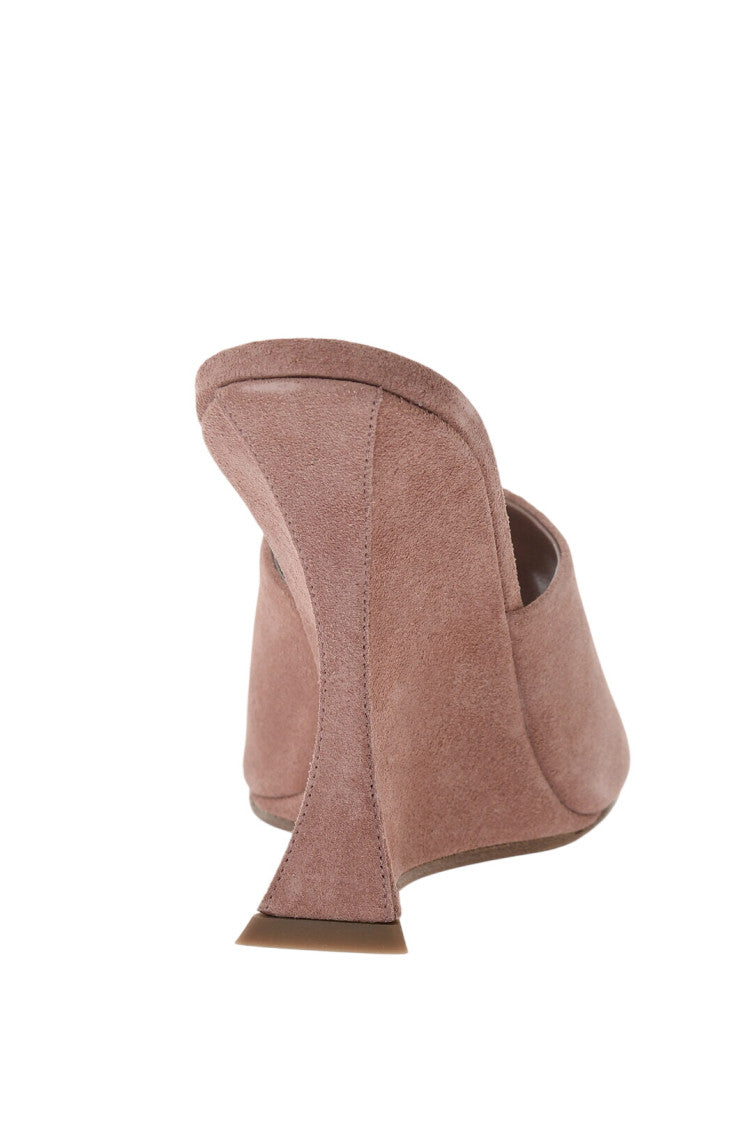 Pink Suede Wedges 3