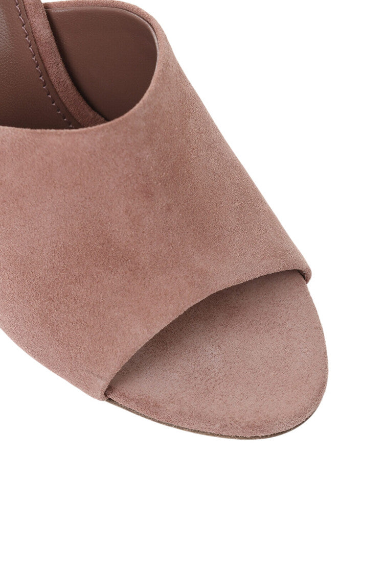 Pink Suede Wedges 4