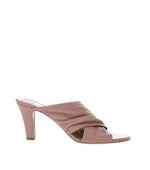 Pink Leather Crisscross Heels 1