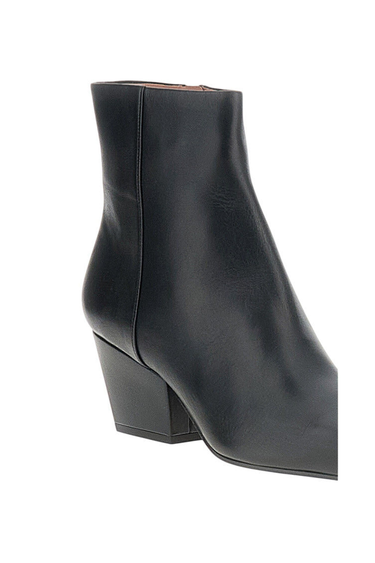 Black Leather Ankle Boots 4
