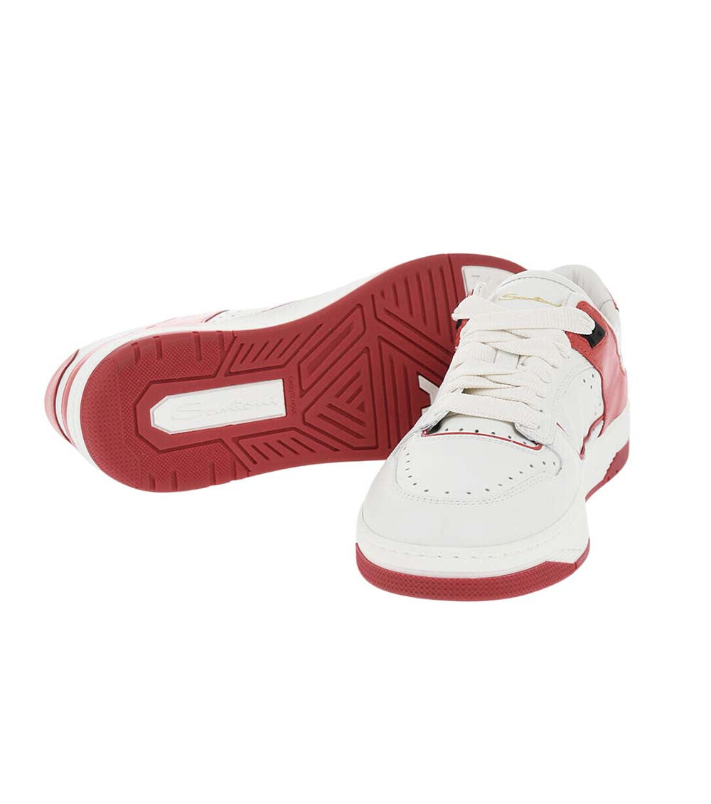 Red Leather Sneakers 2