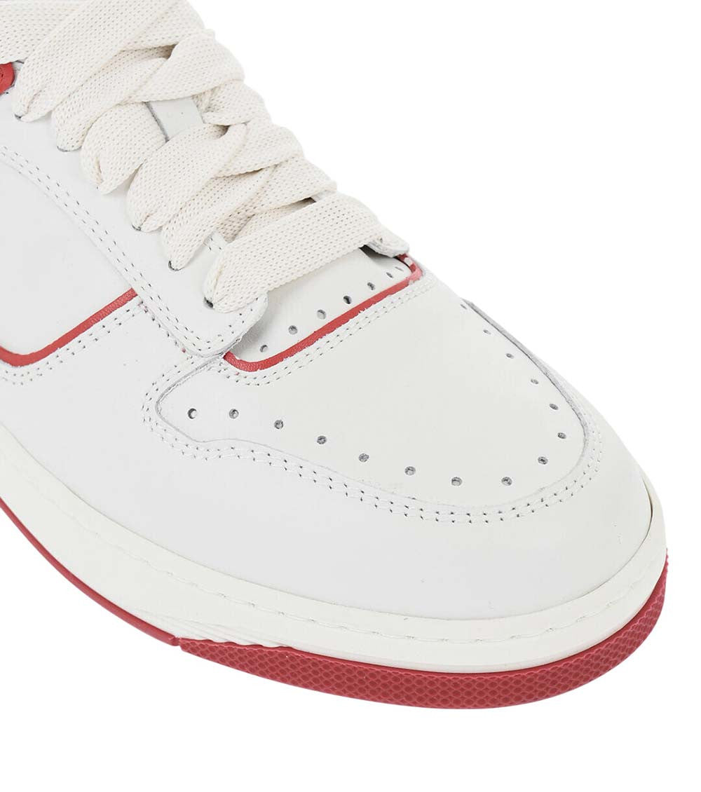 Red Leather Sneakers 4