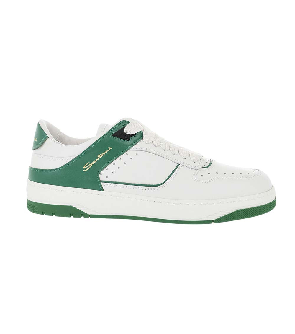 Green Leather Sneakers 1