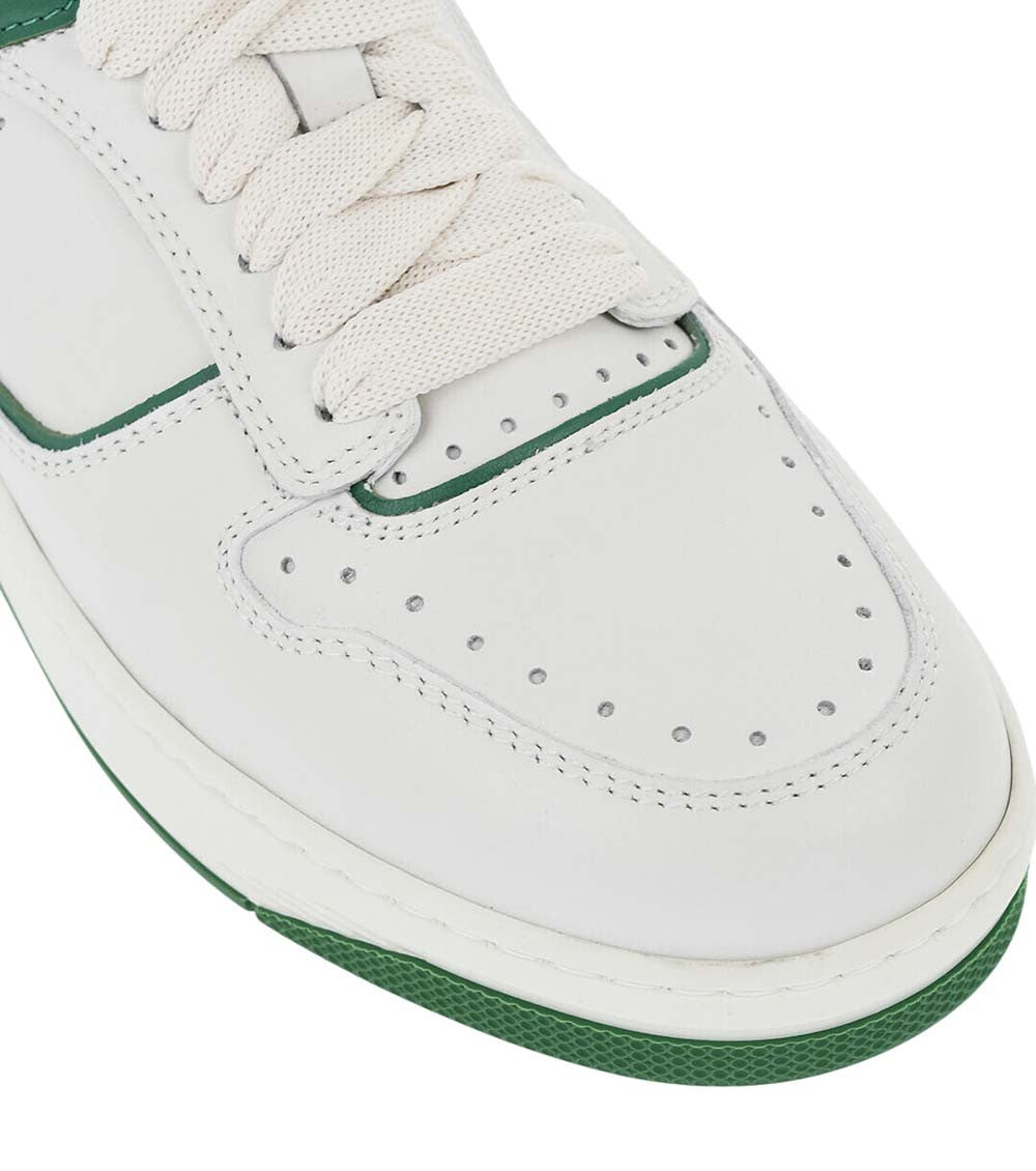 Green Leather Sneakers 4