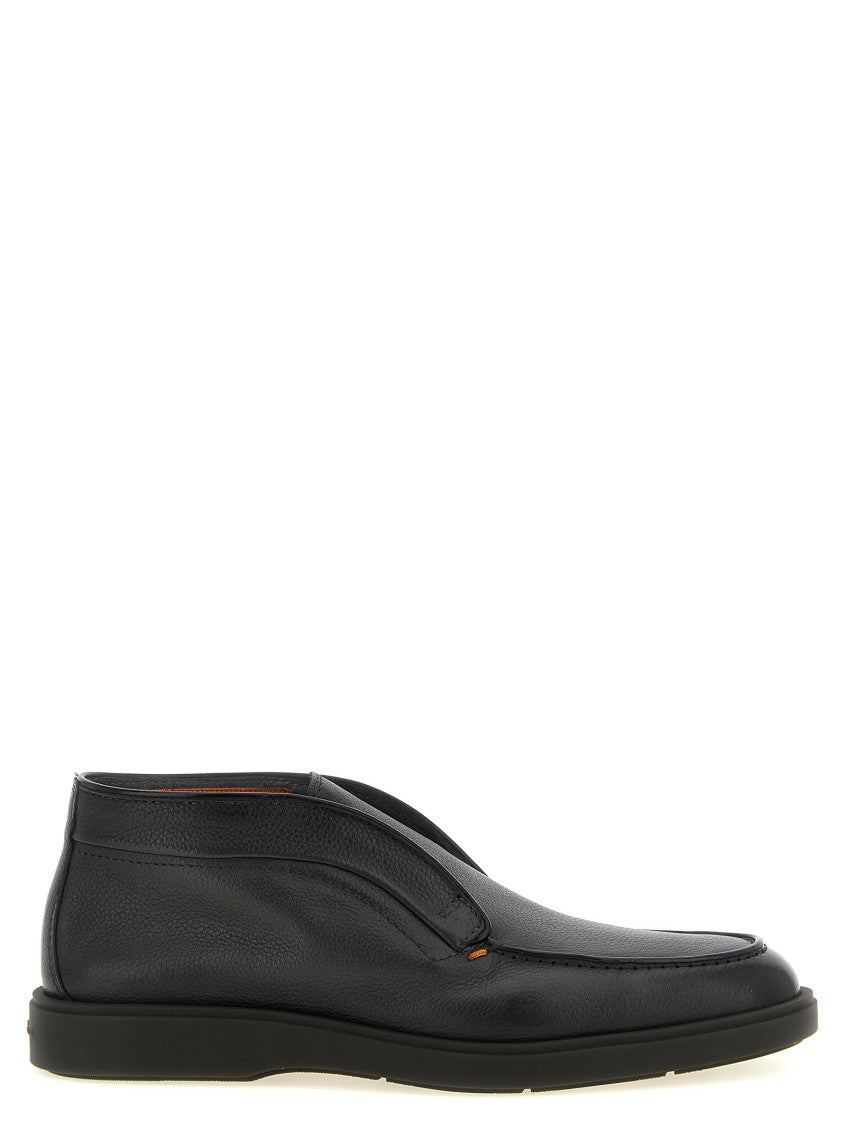 Black Leather Ankle Boots 1