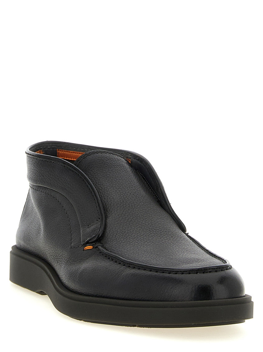 Black Leather Ankle Boots 2