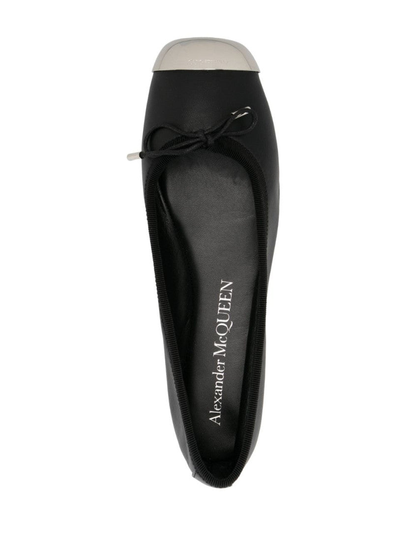 Black Leather Ballet Flat 3