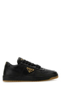 Black Nappa Leather Downtown Sneakers 1
