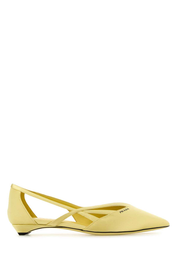 Yellow Leather Ballerinas 1