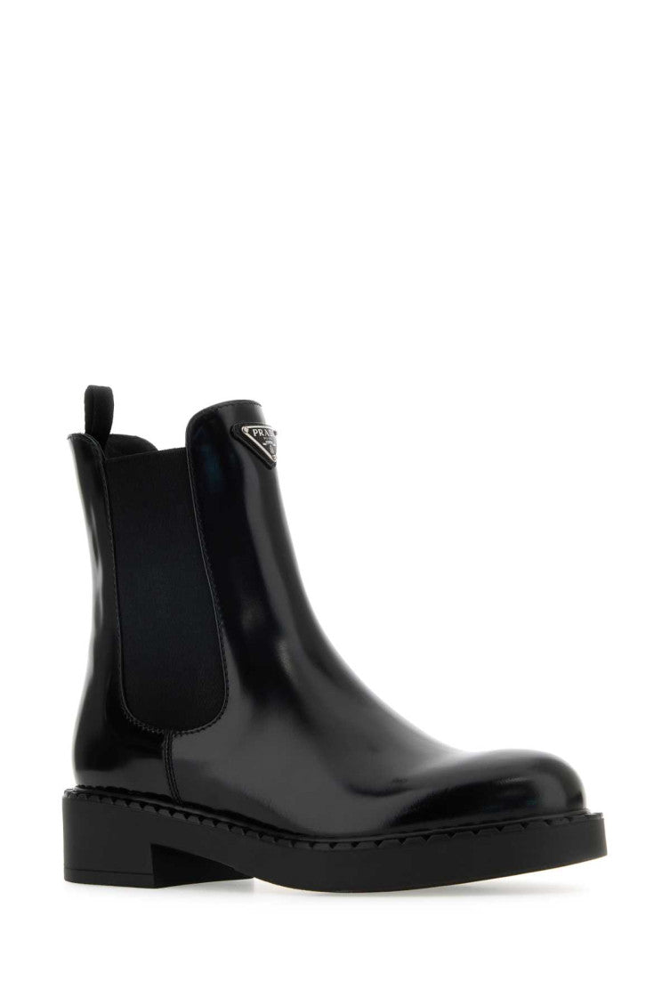 Black Leather Ankle Boots 2