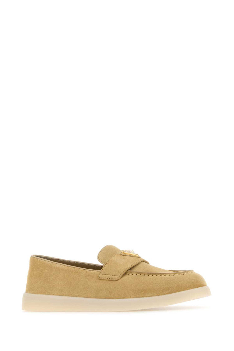 Beige Suede Loafers 2