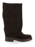 Brown Round Toe Boots 1