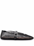 Black Mesh Ballet Flats 1
