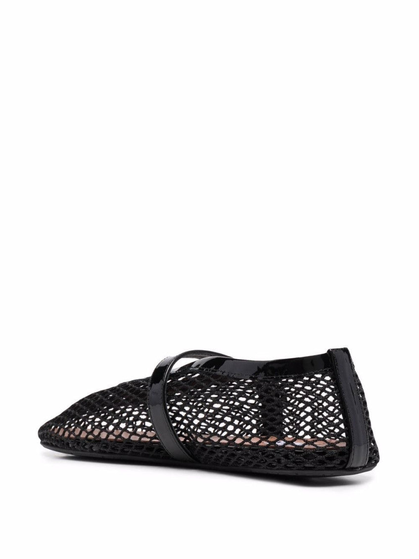 Black Mesh Ballet Flats 2