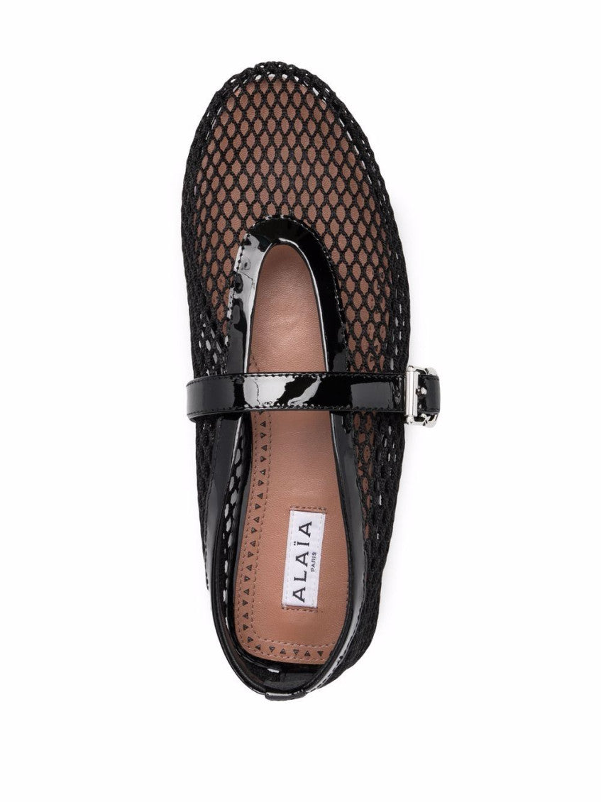 Black Mesh Ballet Flats 3