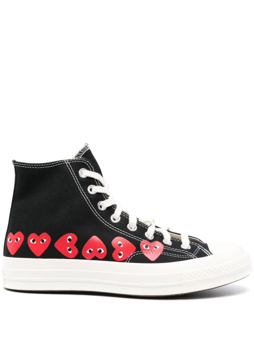 Black Lace Up Sneakers 1