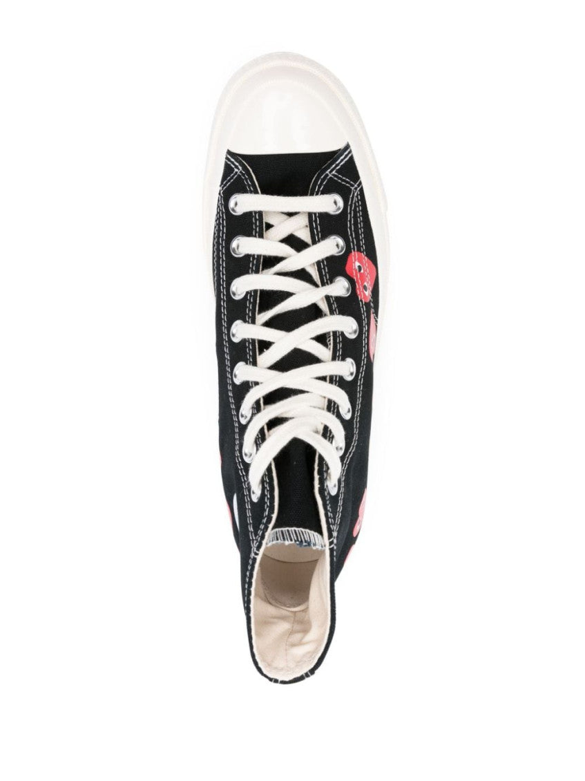 Black Lace Up Sneakers 2
