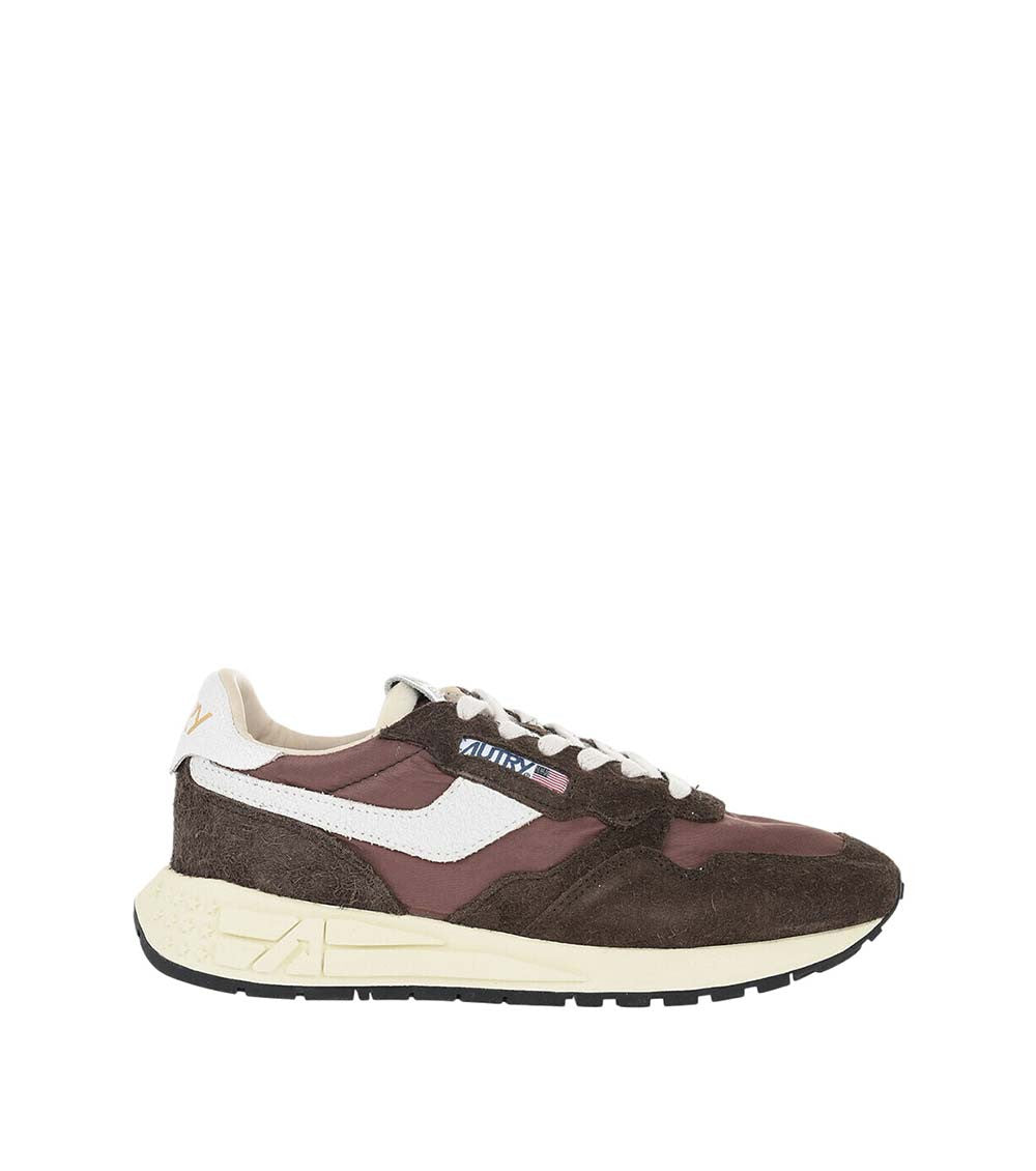Brown Low Suede Logo Sneakers 1