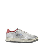 Red Super Vintage Metallic Sneakers 1