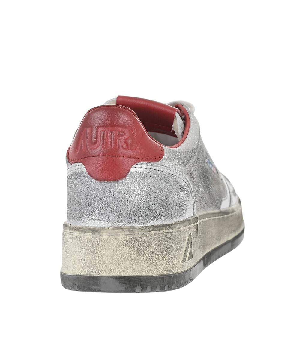 Red Super Vintage Metallic Sneakers 3