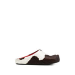 Brown Printed Mules 1