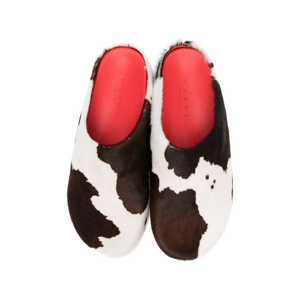 Brown Printed Mules 4